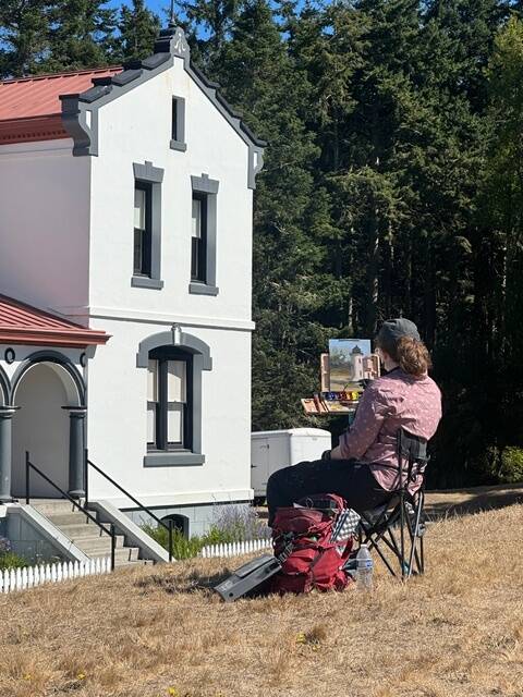 (Photo provided) A scene from the Pacific NorthWest Art Schools Plein Air Paint Out, which ran Aug. 11-14.