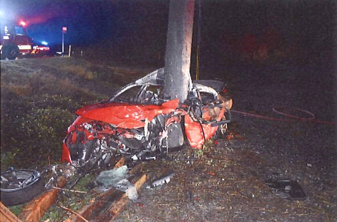(State Patrol image) Grace Horn was killed when she lost control of a Dodge Charger and struck a power pole.