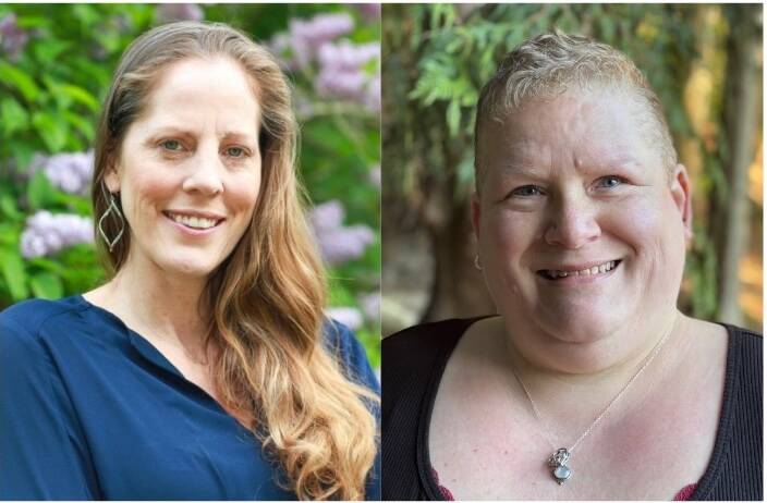 Gabelein, at left, and Johnson