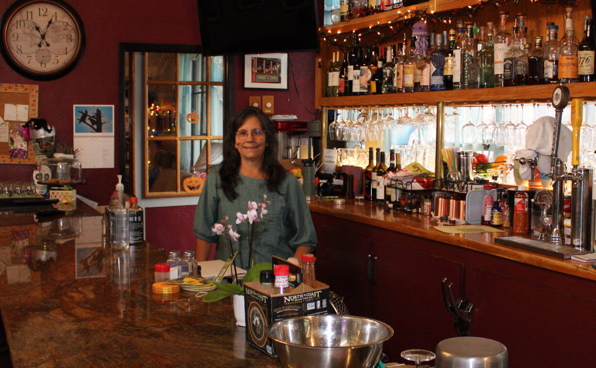 Kathryn Muniz is one of the many enthusiastic business owners at Oak Harbors tucked-away mall. (Photos by Sarah Bellis)