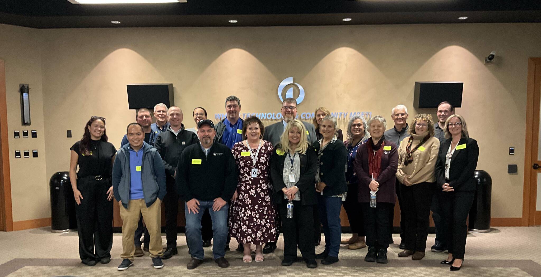 Photo provided. Community leaders joined Whidbey Telecom staff to celebrate extended broadband.