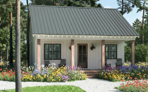 Image provided by Whidbey Island Living Legacy
A rendering, created with the use of AI technology, shows what the cottages could look like.