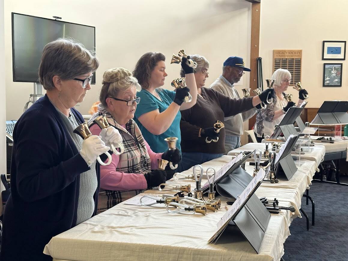Photo provided
Handbell ringers have been practicing for their upcoming show since September, according to Director Cheryl Waide.
