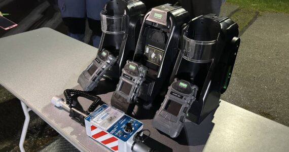 Photo by Allyson Ballard
With the approximately $22,000 grant, North Whidbey Fire and Rescue purchased three five-gas detectors and a hydrocarbon detector.