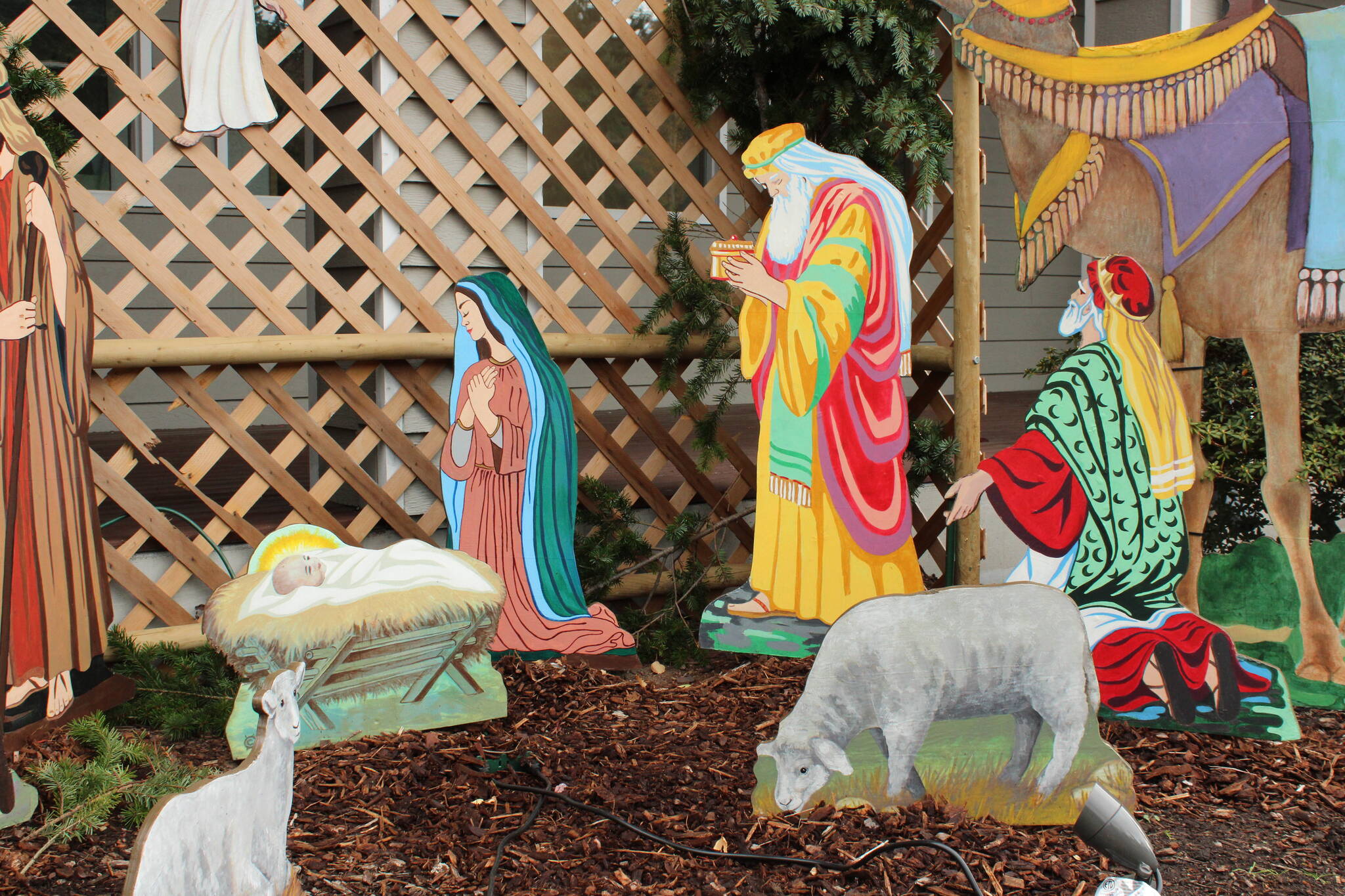 Photo by Allyson Ballard
The nativity scene is about 50 years old and could last much longer still since being restored.