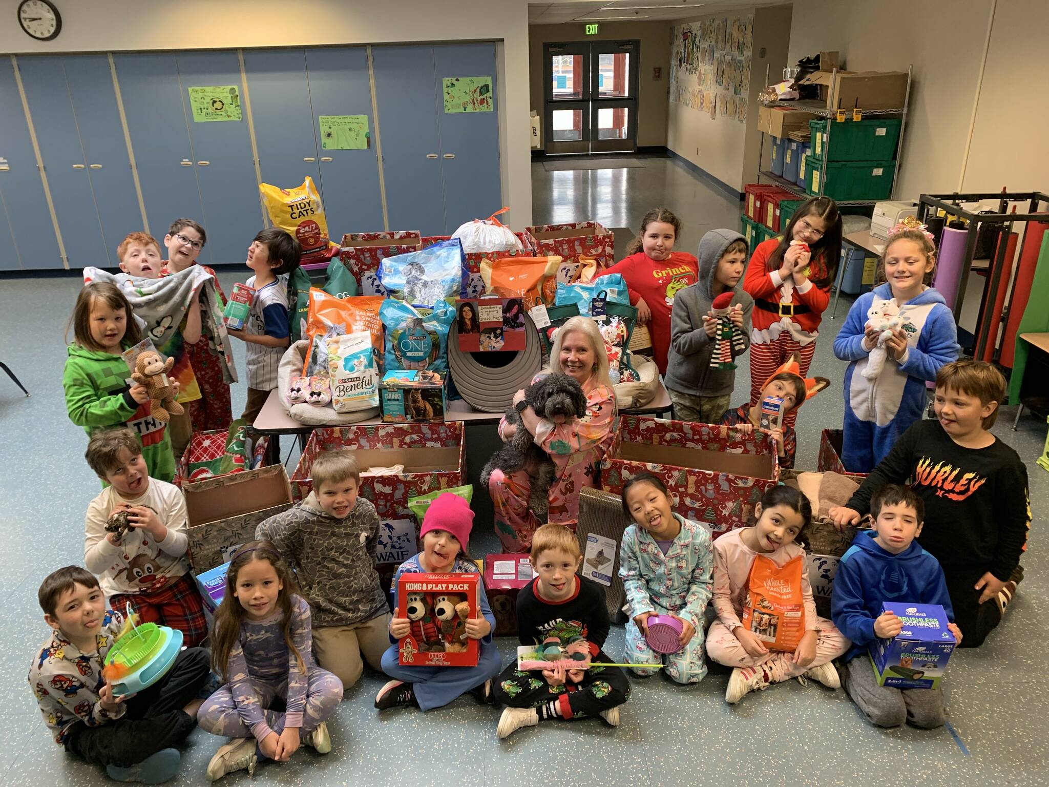 Photo provided
Students helped raise funds to help pets at WAIF.