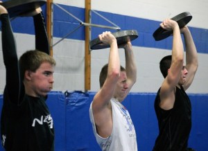 Falcon wrestlers Jonathan Peterson