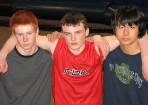 Cougar wrestlers Christian Justice