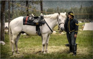 Tammy Stillwell poses for a picture with her horse Maxx. She died this week from injuries she sustained while participating in a Civil War reenactment.