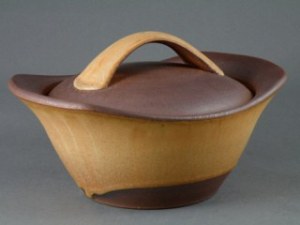 Longtime Whidbey potter Robbie Lobell’s covered pots are just some of the items to be offered at the Friends of Freeland Arts and Crafts Sale.