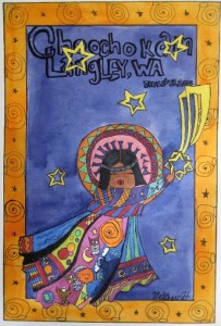 Langley Middle School student Matthew Holmberg created this Choochokam Arts poster that took first-runner up in a festival-sponsored contest.