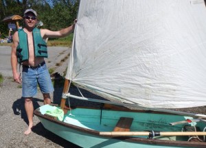 Chris Lee hosed off his old pram that he hadn’t used in years and sailed it once more at the regatta.