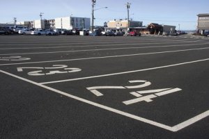 The new ferry-traffic holding lanes sit unused in Mukilteo due to a lack of state funding for more terminal workers.