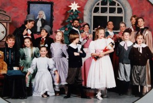 Pictured is the original cast of “The Nutcracker.” The kneeling girl is Amy Berto