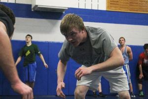 Falcon junior wrestler Hunter Newman hopes to capture a state championship at 145 pounds this season. Newman qualified for the WIAA Mat Classic State Championships at 132 pounds last season. The sting of being eliminated from the tournament still motivates him to this day.