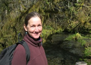 South Whidbey Elementary School teacher Susan Milan enjoys a nature hike. Milan has passed her love of nature onto her kindergarten and first grade students with a program to increase recycling efforts at the school.