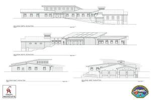 South Whidbey Fire/EMS presented these blueprints of the fire station structure to the county.