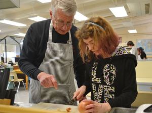 Gerry Woolery shows Lexie Smith