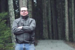 Robert Frey at Trustland Trails on Thursday: “Community support has made the Mudder a success.”