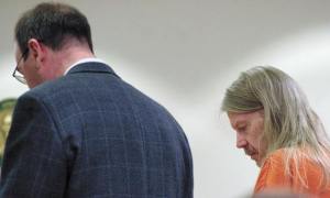 Attorney Peter Simpson asks for a continuance in the start date of the murder trial for James “Jim” Huden during a court hearing Monday in Coupeville.