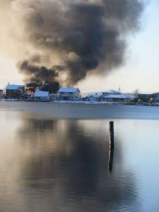 Two homes were damaged by fire early Monday morning near Sunlight Beach.