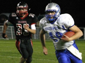 Nick French hits the left edge