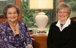 Ilse Evelijn Veere Smit and Dorothy Read get together after finishing “End of Silence” the memoir of Smit’s life during World War II on which writer Read collaborated.