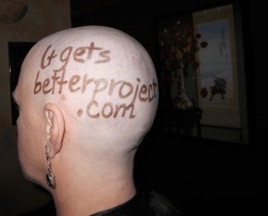 Mary Anne Radmacher shaved her head in protest to bring awareness to bullying and a recent spate of suicides resulting from harassment.