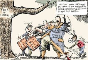 Today's cartoon is by Pat Bagley of the Salt Lake Tribune.