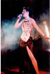 Kate Matteson performs onstage during her musical theater days in New York.