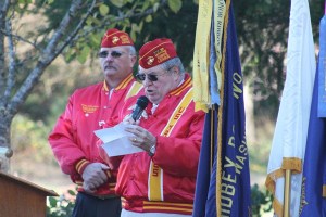 Retired Lt. Col. Dave Sullivan of the Whidbey Island Marine Corps League speaks about the sacrifice of armed service members
