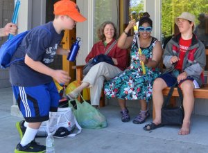 Andrew Bishop joins instructor Mykaylla Vederhoff