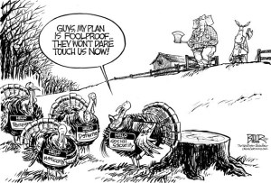 Maybe a little disguise will save some social programs from federal cuts this Thanksgiving.