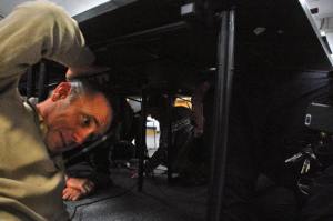 Port of South Whidbey Commissioner Curt Gordon participates in a Drop