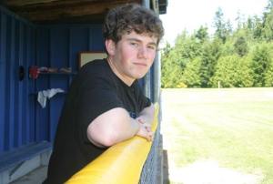 Jack Lewis spent a lot of time around the third base dugout at South Whidbey High School. The Falcon senior and first team all-Cascade Conference designated hitter split his final season with South Whidbey as a third baseman