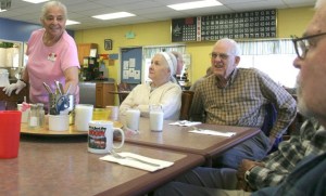 Eloisa Murphy hard at work at the Senior Center.