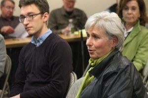 Dominique Emerson answers a question about her experiences and qualifications during the Langley City Council meeting Tuesday