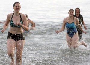 Start the new year off with a freezing cold challenge by plunging into the water at Double Bluff beach for the annual Polar Bear Plunge Tuesday