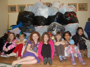 Girl Scout Daisies Araya Johnson and Simone White and Brownies Kayla Johnson