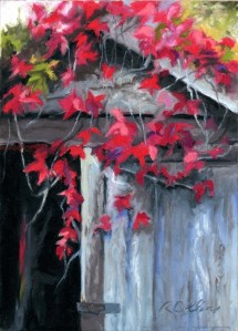 'The Woodshed' and other works by painter Rebecca Collins' work is included in the Froggwell Gardens Invitational Fine Art Exhibit this coming weekend.