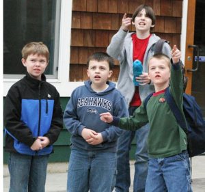 Jeff VanDerford / The Record Island Christian Academy students Alex Everhardt