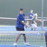Evan Thompson / The Record South Whidbey boys tennis junior Hank Papritz finished third with doubles teammate Ryan Wenzek in the League and Bi-District Tournament on Oct. 21-22 at Amy Yee Tennis Center in Seattle.