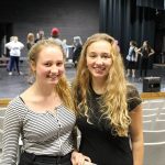 Evan Thompson / The Record                                 South Whidbey High School seniors Chloe Hood (left) and Kari Hustad (right) rejuvenated the school&rsquo;s drama program after a long hiatus.