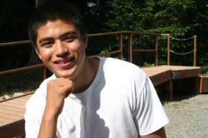 Brendan Riley of Langley with the mounting ramp he built for his sister’s therapeutic riding club:  “It went smoothly — no problems at all.”