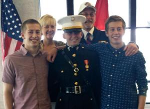 The Thompsons celebrate Chandler Thompson