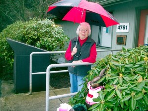 Joan Nelson brightens the day in Clinton even when it’s gray and raining. Among her many contributions through the years