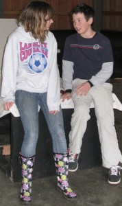 Alyssa Woodbury plays Don Quixote and Aidan Josephs-Honnold is Sancho Panza in the Whidbey Island Waldorf School production of  “Man of La Mancha.”