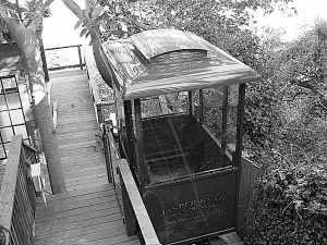 This car could be similar to one installed on a proposed tram track along Cascade Avenue bluff in Langley.