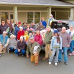 Contributed photo                                A couple dozen people gathered for the Knights of Columbus 11th Annual Potato Drive on Oct. 22.