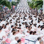 Contributed photo Berto and his students traveled to Okinawa this past year to participate in Fukyugata Ichi, a group training session. This year&rsquo;s event broke the Guiness record for largest group kata, or group style practice.
